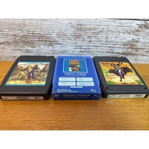 Set Of 3 Freddy Fender 8-Track Tapes: The Best Of Freddy If Youre Ever In Texas